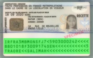 Verification of French residence permit validity, MRZ validation