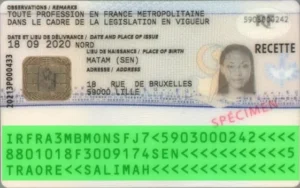 Verification of French residence permit validity, MRZ validation