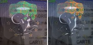 Check a French residence permit online, holographic device Check a French residence permit online, holographic device