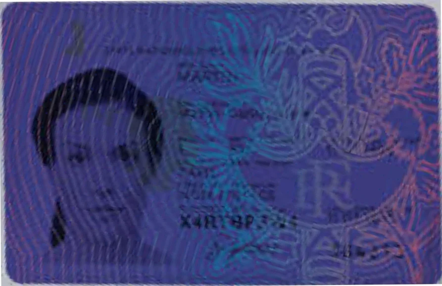 Verify a French biometric identity card, ultraviolet 1 Verify a French biometric identity card, ultraviolet 1