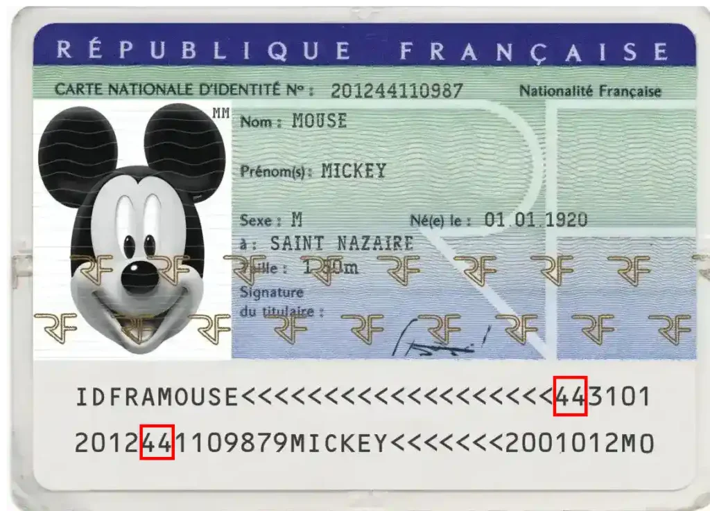 Check a French identity card, departmental consistency Check a French identity card, departmental consistency