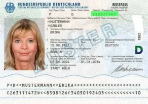 Überprüfen Sie die Gültigkeit eines deutschen Reisepasses, Dokumentnummer