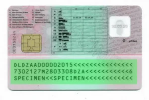 Überprüfung der Gültigkeit des algerischen Führerscheins, MRZ-Validierung