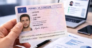Vérifier un permis de conduire français