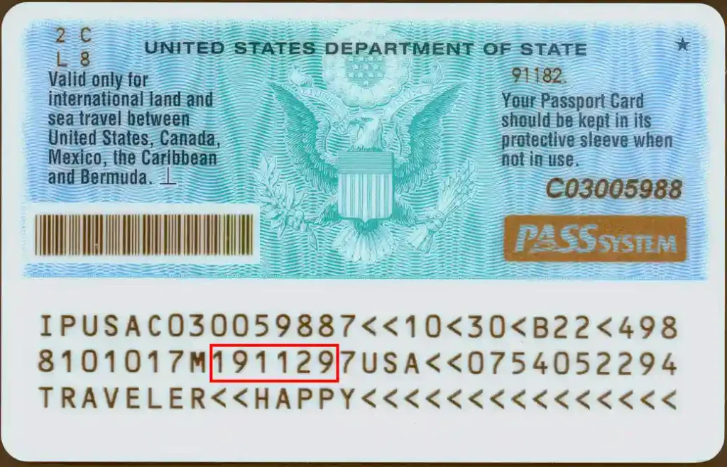Date Expiration Back US Passport Card Verification trustdochub.com Date Expiration Back US Passport Card Verification trustdochub.com