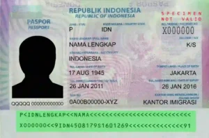 Verification of Indonesian passport validity, MRZ validation