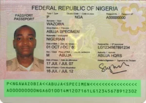 Verification of Nigerian passport validity, MRZ validation