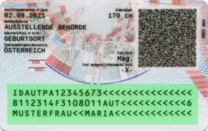 Verification of the validity of the Austrian identity card, MRZ validation