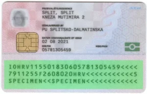 Validity check of Croatian identity card, MRZ validation