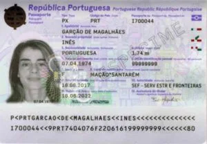MRZ strip verification Portuguese passport