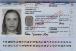 Vérification bande MRZ passeport finlandais