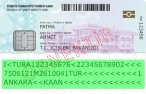 Turkish ID card validity check, MRZ validation
