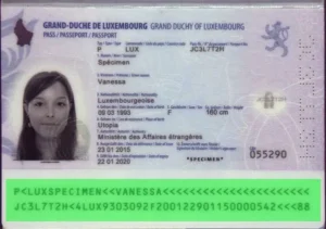 Luxembourgish passport validity check, MRZ validation