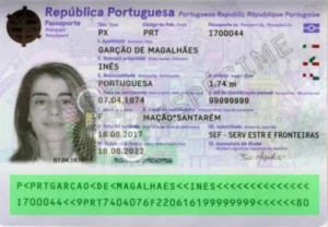 Gültigkeitsprüfung des portugiesischen Reisepasses, MRZ-Validierung