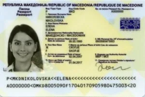 Verificación validez pasaporte macedonio