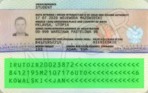 Vérification permis de séjour polonais (Karta pobytu), validation MRZ