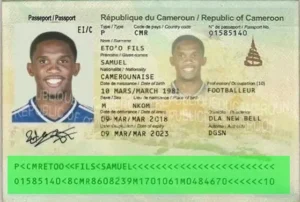 Cameroonian passport validity check, MRZ validation