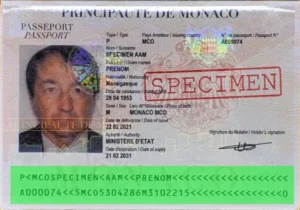 Validity check of Monegasque passport, MRZ validation