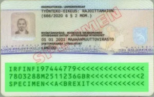 Finnish residence permit validity check, MRZ validation