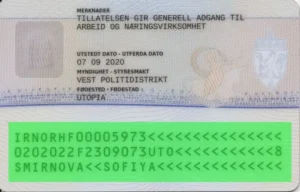 Norwegian residence permit validity check, MRZ validation