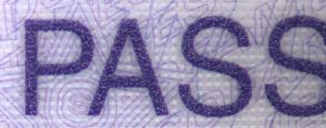 Verify a US passport, printing process page 2