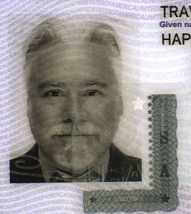 Verify a US passport, ghost image page 2