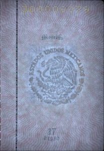 Verify a Mexican passport online, inside page watermark