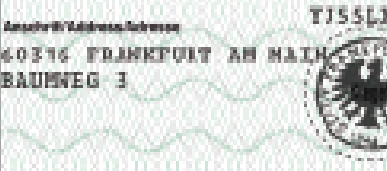 Vérifier un titre de séjour allemand, film transparent Vérifier un titre de séjour allemand, film transparent