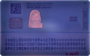Comprobar la foto fantasma de un documento de identidad belga en línea Comprobar la foto fantasma de un documento de identidad belga en línea