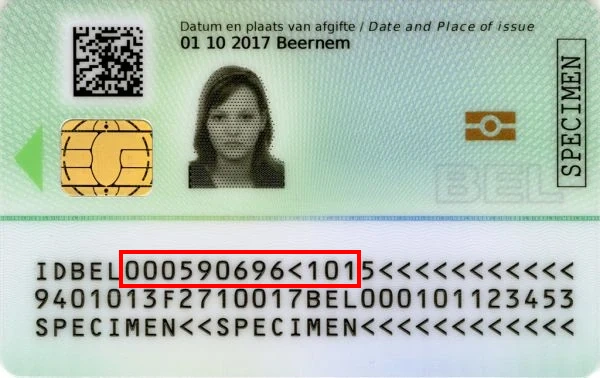 Consultar el número del documento de identidad belga en línea Consultar el número del documento de identidad belga en línea