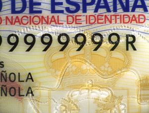Vérifier une carte d'identité espagnole, film de sécurité Vérifier une carte d'identité espagnole, film de sécurité