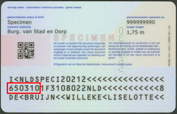 Consultar un documento de identidad holandés en línea con fecha de nacimiento Consultar un documento de identidad holandés en línea con fecha de nacimiento