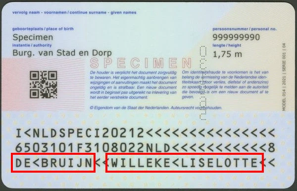 Consultar el nombre de un documento de identidad holandés en línea Consultar el nombre de un documento de identidad holandés en línea