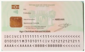 Verification of Ivorian identity card validity