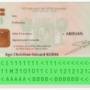 Verificación de la validez de la tarjeta de identidad marfileña