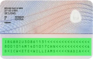 Verification UK residence permit validity, MRZ validation