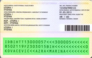 Bosnian identity card validity verification (Lična karta), MRZ verification