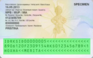 Kosovo identity card validity check (Letërnjoftim), MRZ validation
